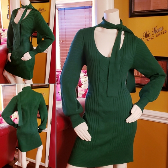 Ribbed Knit Sweater Dress - Picture 6 of 7